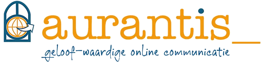 Aurantis logo en ondertitel